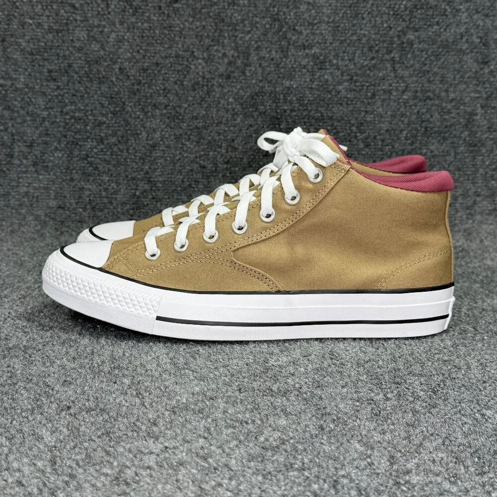 Converse Malden Street Casual Sneakers Men's 10 Tan Canvas Mid Chuck Taylor Shoe - Picture 4 of 12